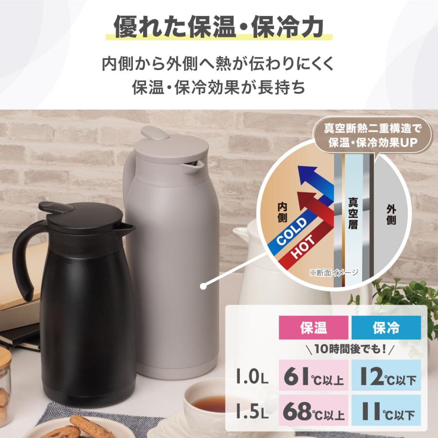 魔法瓶ポット 卓上用ハンドポット Amazon｜魔法瓶 ポット 保温ポット 卓上ポット 真空断熱ポット