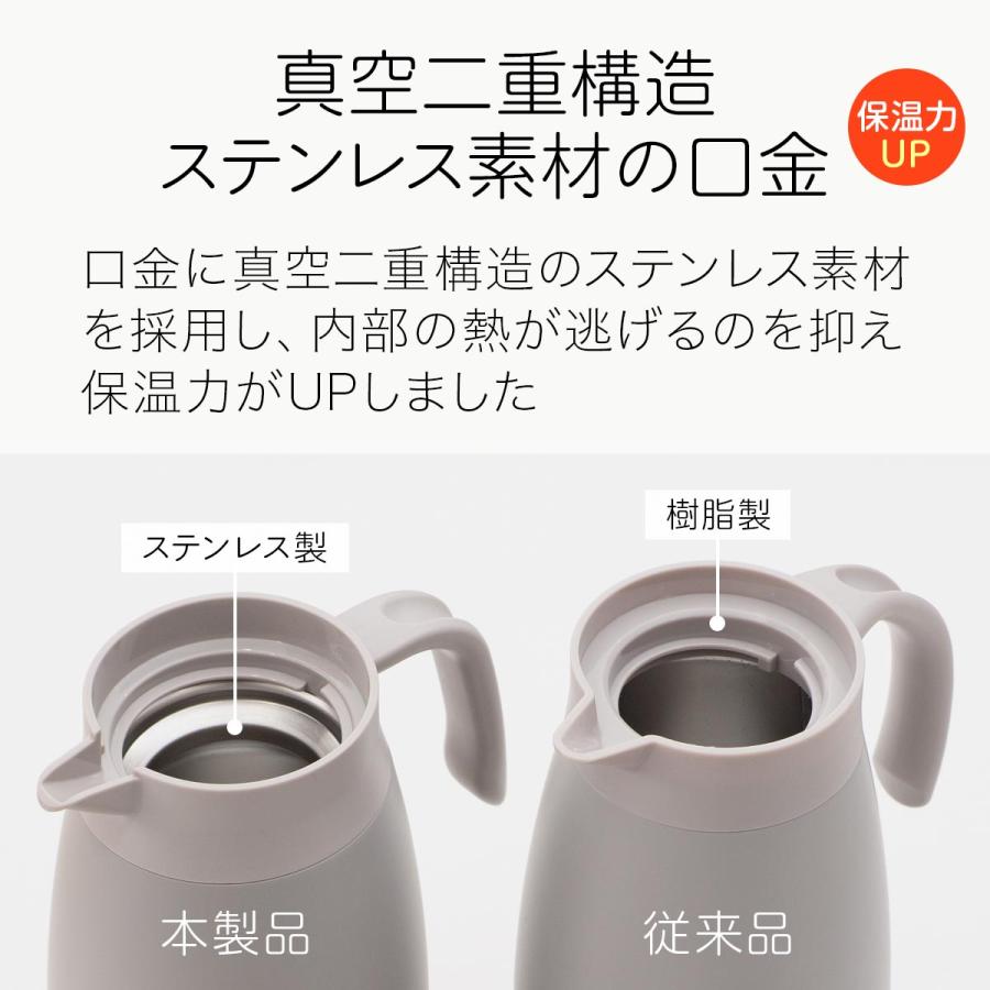 Atlas 卓上ポット 1000ml 1リットル 保温 保冷 真空断熱 ステンレス 超