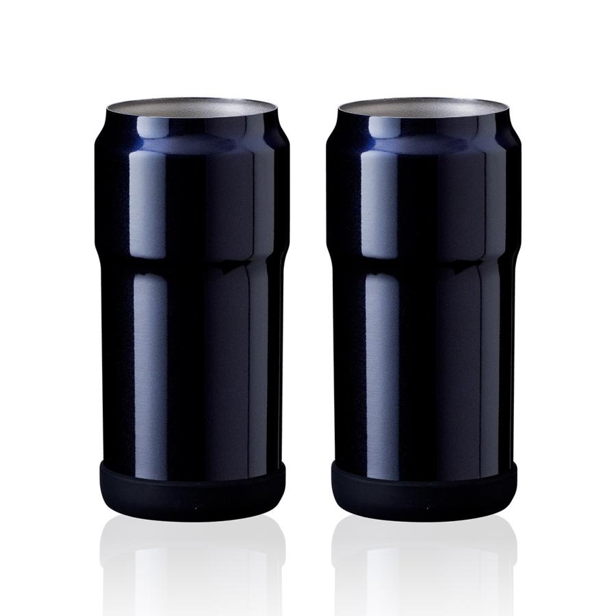 名入れ無料 ステンレス 保冷 缶ホルダー アトラス 缶飲料の冷たさキープ真空断熱缶ホルダー ５００ｍｌ缶用 ネイビー ２個セット ウェンズプロダクト Awch 500nv2p Wantannas Go Id