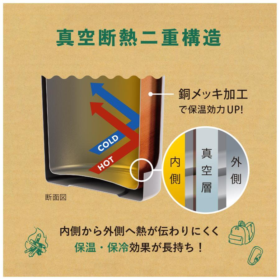水筒 500ml 530ml 保温 保冷 ハンドル付き スクリューボトル アウトドア キャンプ 軽量 ステンレス 真空断熱 マグボトル ウェンズプロダクツ AWPB-500 | WENS | 10