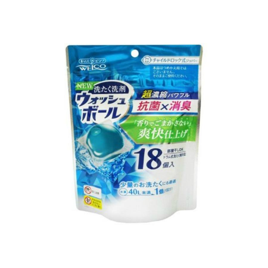 ウエ ルコ ウォッシュボール ボール型 衣料用洗剤 18個入 洗たく洗剤 101 アットライフ 通販 Yahoo ショッピング