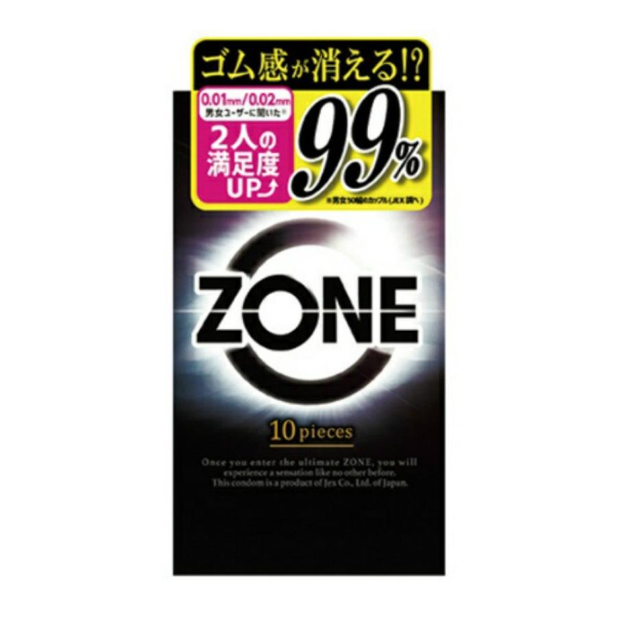 【メール便送料無料】 ジェクス コンドーム ZONE ゾーン 10個入 1個｜atlife-shop