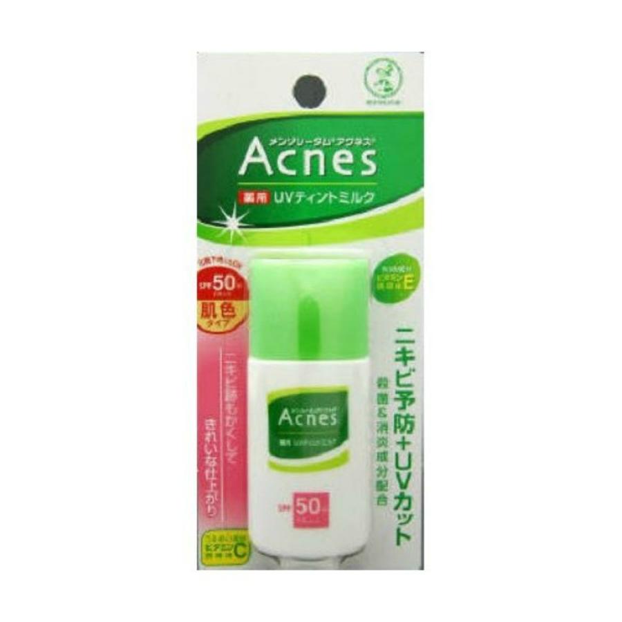 【送料無料・まとめ買い×48個セット】ロート製薬 メンソレータム アクネス 薬用UVティントミルク 30g