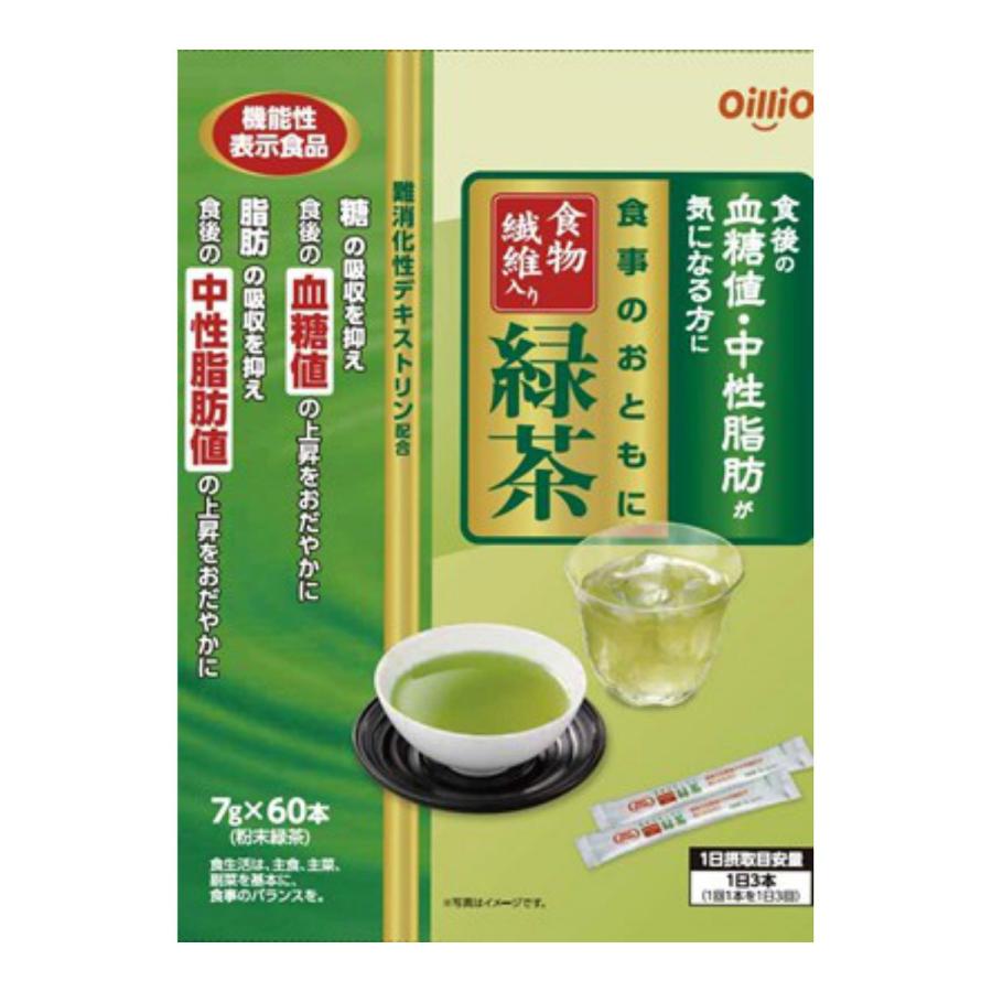 日清オイリオ 機能性表示食品 食事のおともに 食物繊維 緑茶 7gx60本入｜atlife-shop