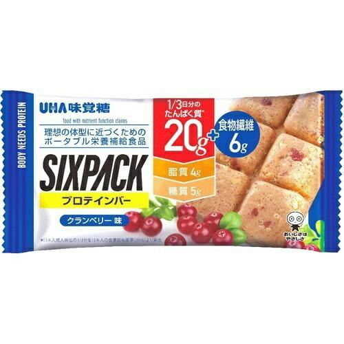 UHA味覚糖 SIXPACK プロテインバー 35％OFF 品揃え豊富で 1個 クランベリー味