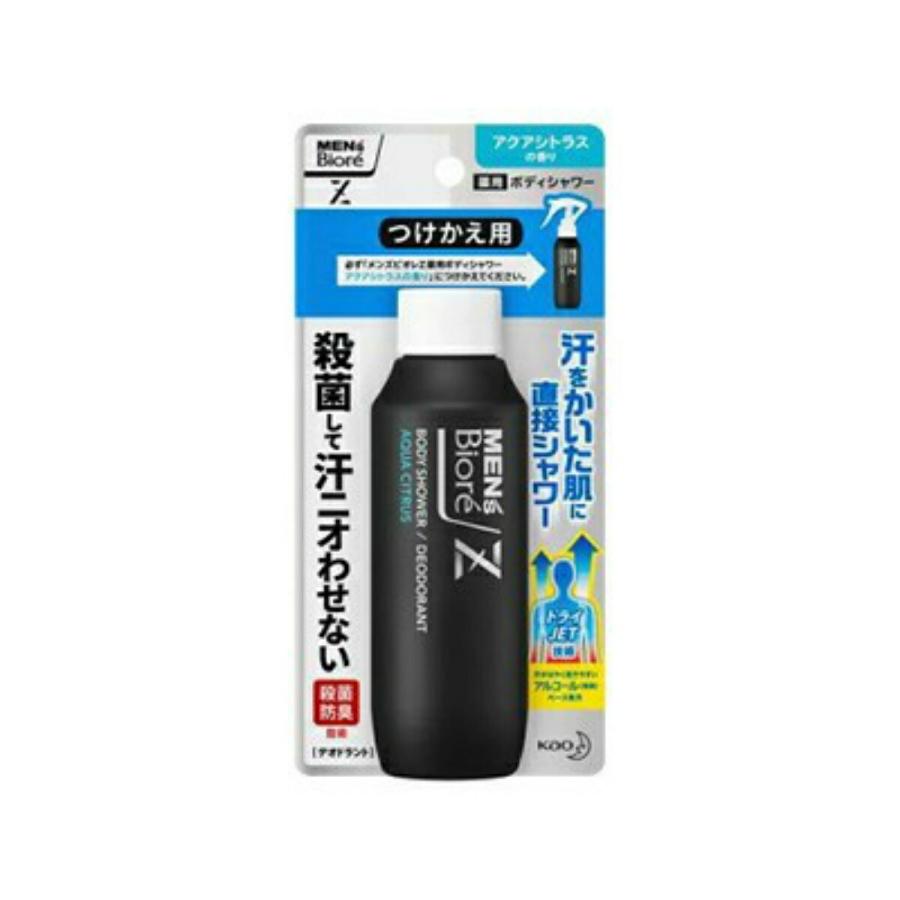 【送料無料・まとめ買い×2個セット】花王 メンズビオレZ 薬用 ボディシャワー アクアシトラスの香り つけかえ用 100ml｜atlife-shop