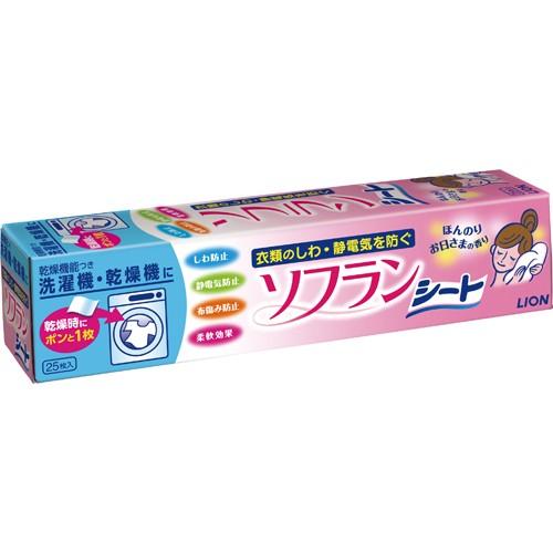 LION（ライオン） ソフラン 乾燥機用 25枚入 （4903301302452