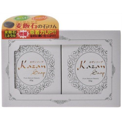 嘉山 カザンソープ 65g ×2個入 無添加・無着色、低刺激性の洗顔石鹸