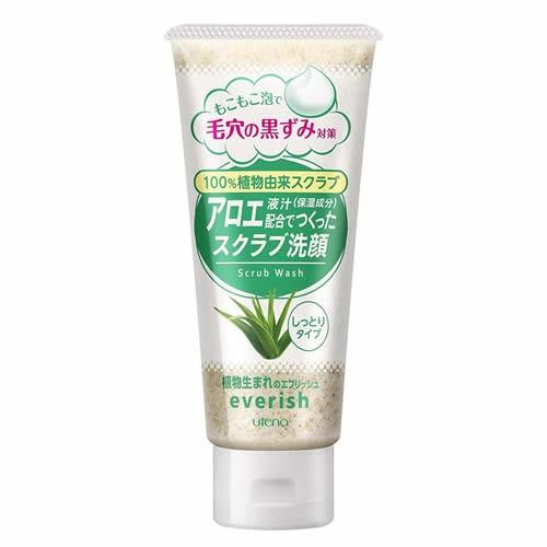 エリナ スクラブ 洗顔 2個 サンスクリーン乳液1個 utena（ウテナ） エブリッシュ スクラブ洗顔 アロエ 135g