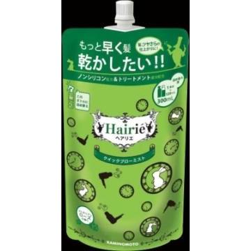 ヘアリエ クイックブローミスト ローズの香り 詰替　３００ＭＬ（4987046130020）｜atlife