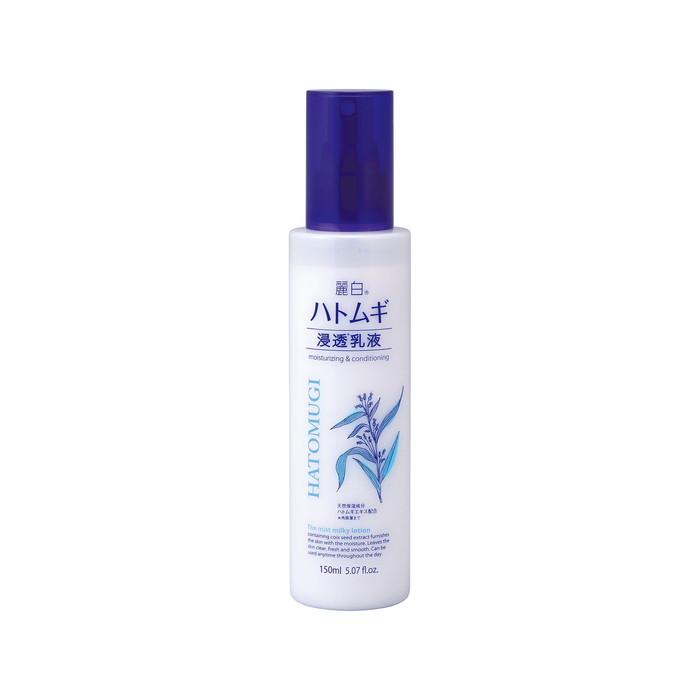 麗白 (送料無料)熊野油脂 ハトムギ 浸透乳液 ミストタイプ 150mL 1個