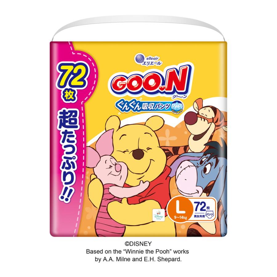 GOO.N (送料無料)大王製紙 エリエール グーン ぐんぐん吸収パンツ L