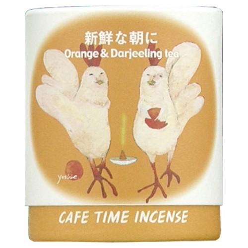 日本香堂 カフェタイム インセンス 新鮮な朝に コーンタイプ オレンジの香り5個 ＆ ダージリンティーの香り5個入 1個｜atlife