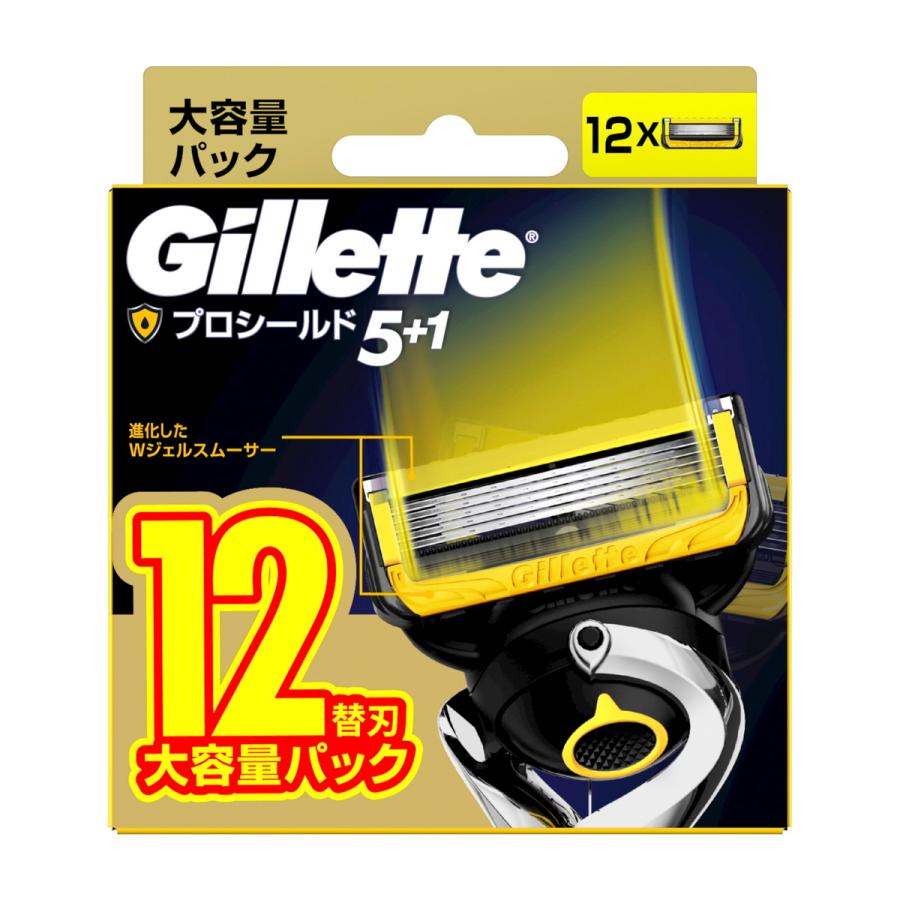 Gillette (送料無料)P&G ジレット プロシールド 替刃 12個 カミソリ
