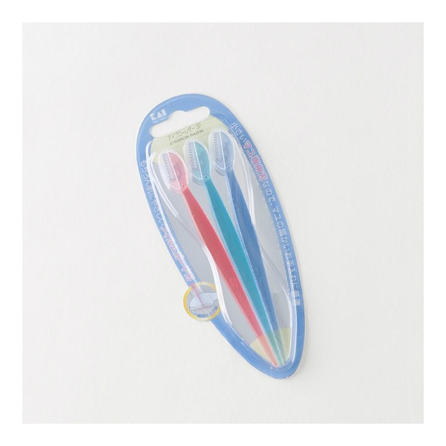 貝印 【送料無料】 00875 アイブローレザー 3P 眉専用 カミソリ 1個