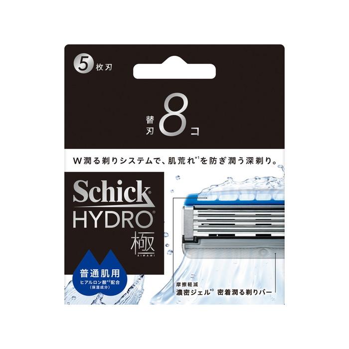 (×6個 配送おまかせ)シック ハイドロ 極 普通肌 替刃 8コ Schick 男性用 髭剃り_1