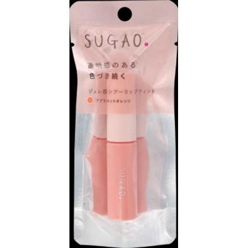 ロート製薬 SUGAO ジュレ感シアーリップティント アプリコットオレンジ 4.7ml 1個｜atlife