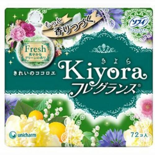 ユニ・チャーム　ソフィ Kiyora(きよら) フレグランス グリーンの香り 72枚（4903111375103）｜atlife