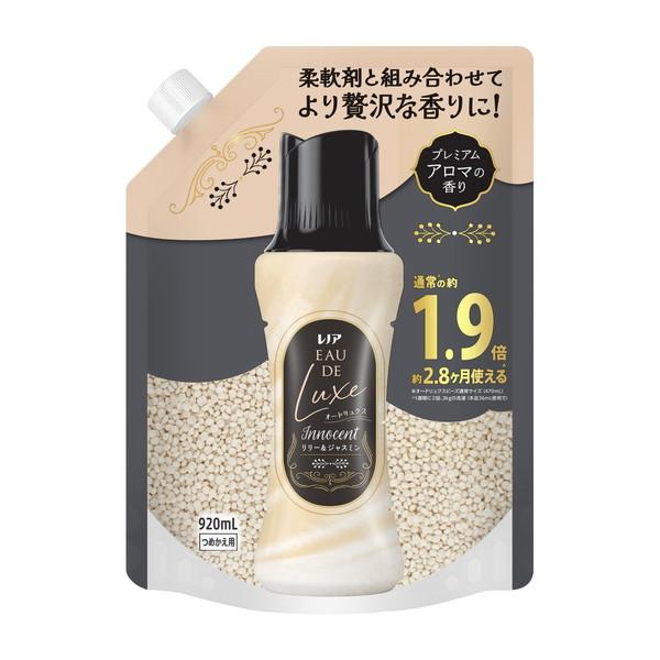 (送料無料・まとめ買い×8個セット) レノアオードリュクス アロマジュエル イノセントリリー \u0026 ジャスミンの香り つめかえ用 特大サイズ 920mL_2