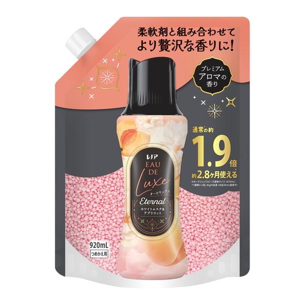 (送料無料・まとめ買い×8個セット)P\u0026G レノア オードリュクス アロマジュエル エターナルホワイトムスク\u0026アプリコット 詰替 特大 920mL_2