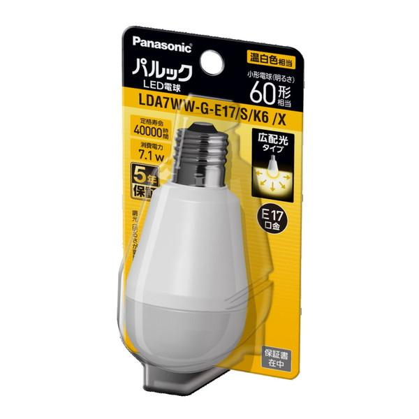 パルック - (貨物輸送無料・まとめ買い×10個仕かける)パナソニック Panasonic LDA7WWGE17SK6X LED白熱電球 60形 温白いこと