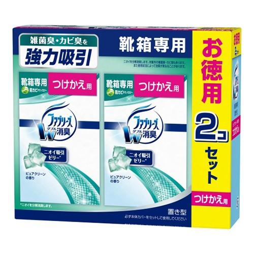 (送料無料・まとめ買い×12個セット)P\u0026G 置き型ファブリーズ 靴箱専用 ピュアクリーンの香り つけかえ用 お徳用 2個セット 1個