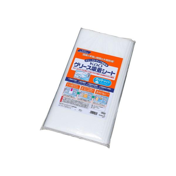 (送料無料・まとめ買い×12個セット)花王プロフェッショナル Kao グリース吸着シート カットタイプ業務用 5枚入_1