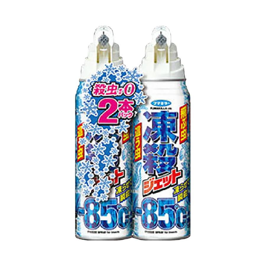 (送料無料・まとめ買い×14個セット)フマキラー 凍殺ジェット 300ml×2本 殺虫スプレーの画像