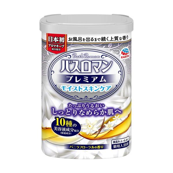 アース製薬 バスロマン プレミアム モイストスキンケア バニラフローラルの香り 600g 1個