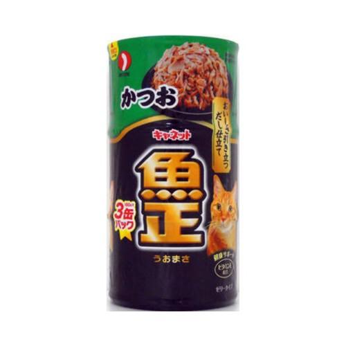 (送料無料・まとめ買い×18個セット)ペットライン キャネット 魚正かつお 3P 1個