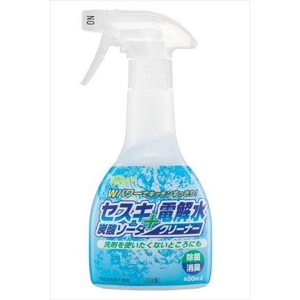 リアルメイト セスキ炭酸炭酸ソーダ＋電解水洗浄剤 ４００ＭＬ （御厨子所用流動体洗いもの剤）重炭酸ソーダの10倍+塩基イオンのW力強さ キッチン、日用品、文具-掃除用具-マルチクリーナー