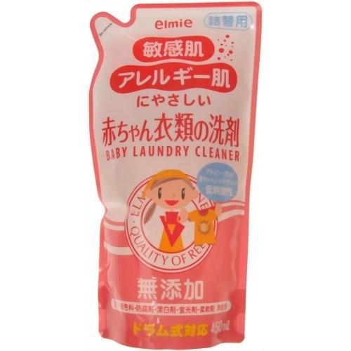 コーセー エルミー elmie アレルギー反応感じやすい乳呑み子お召しもの中性洗剤 詰替 450ml×24本仕掛ける (まとめ買い通貨価値！) 液体洗剤-洗濯用品-洗剤