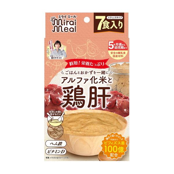 (送料無料・まとめ買い×24個セット)ビタットジャパン ミライミール 鶏肝 7食入り_1