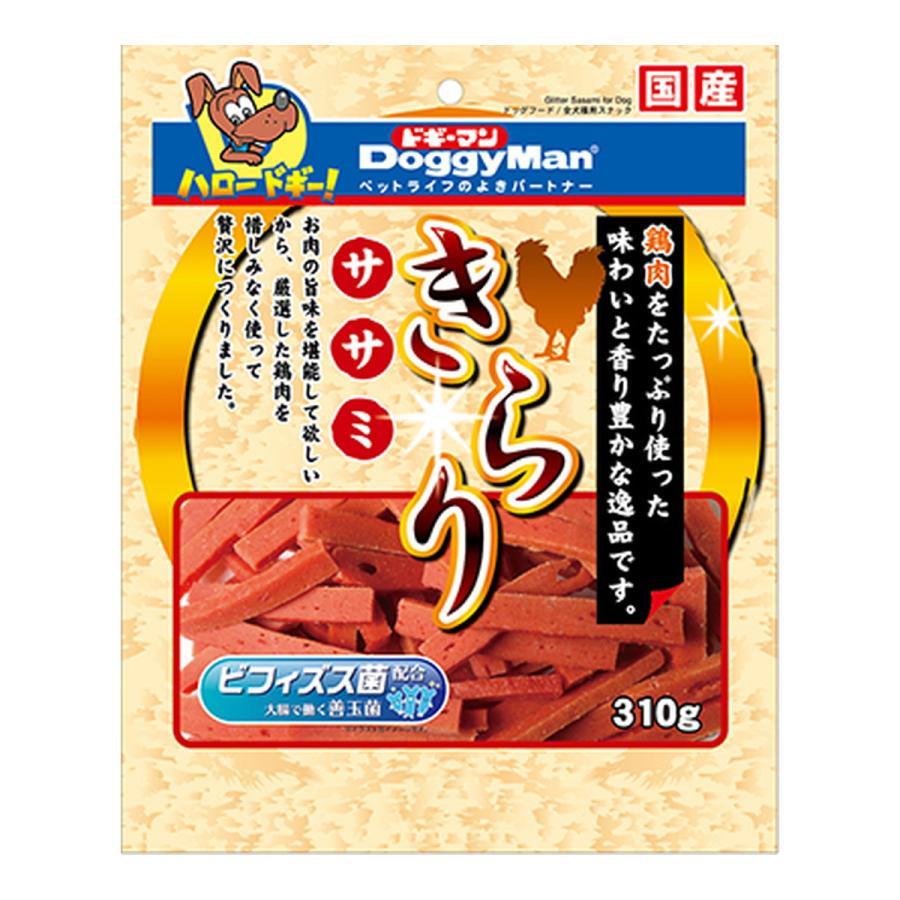 (送料無料・まとめ買い×24個セット)ドギーマン きらり ササミ 310g ドッグフードの画像