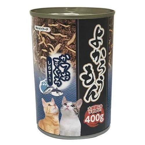 【送料無料・まとめ買い×24個セット】ペッツバリュー よかろうもん かつおまぐろ しらす入り 400g キャットフード 1個｜atlife