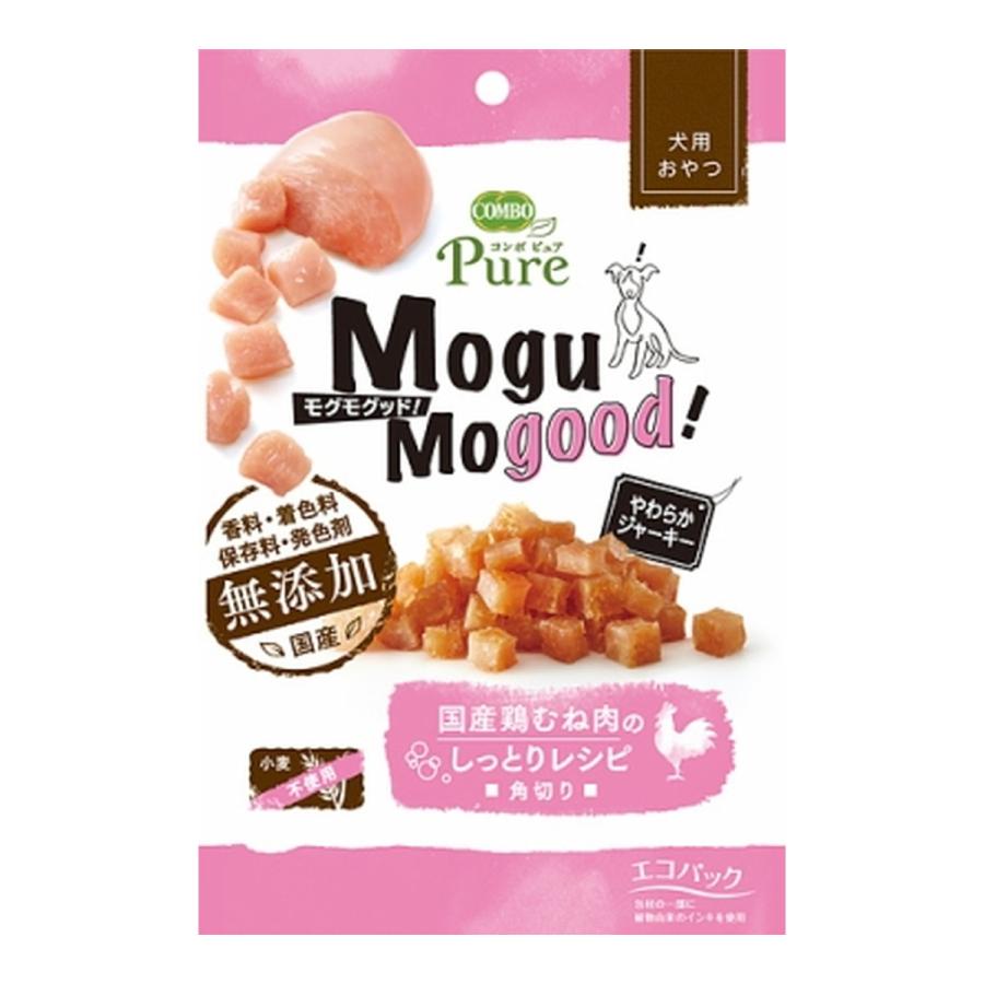 (送料無料・まとめ買い×30個セット)日本ペットフード コンボ ピュア ドッグ モグモグッド! 国産鶏むね肉のしっとりレシピ 角切り 50gの画像