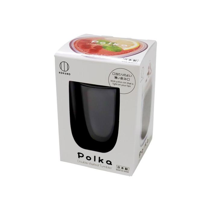 (送料無料・まとめ買い×36個セット)小久保工業所 KOKUBO Polka グラス グレー タンブラーの画像