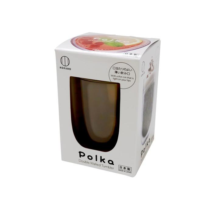 (送料無料・まとめ買い×36個セット)小久保工業所 KOKUBO Polka グラス イエロー タンブラーの画像