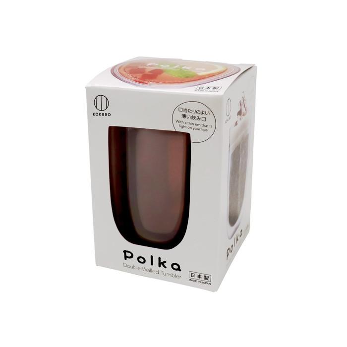 (送料無料・まとめ買い×36個セット)小久保工業所 KOKUBO Polka グラス オレンジ タンブラーの画像