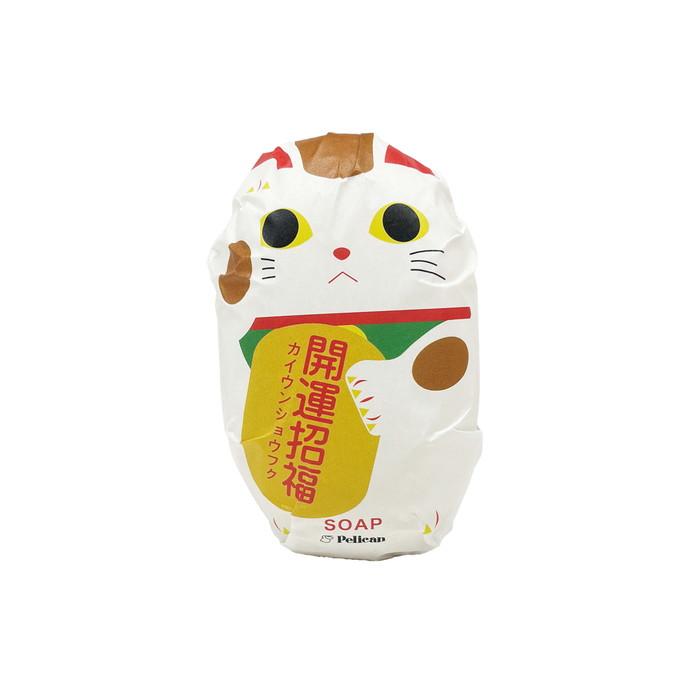 (送料無料・まとめ買い×36個セット)ペリカン石鹸 和せっけん 招き猫 石鹸 ソープ 180g_1