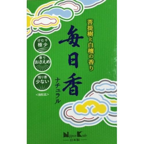 (送料無料・まとめ買い×40個セット)日本香堂 毎日香 ナチュラル 大型 バラ 220g 1個