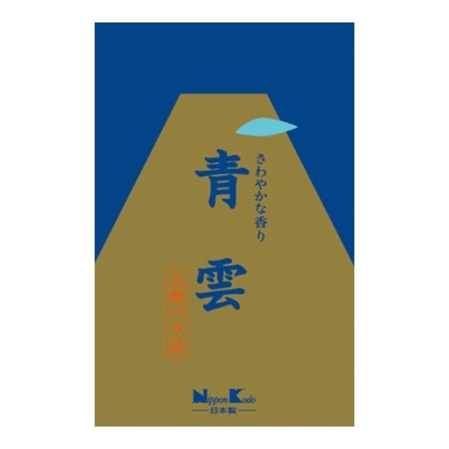 (送料無料・まとめ買い×40個セット)日本香堂 青雲 大型バラ詰 205g 線香