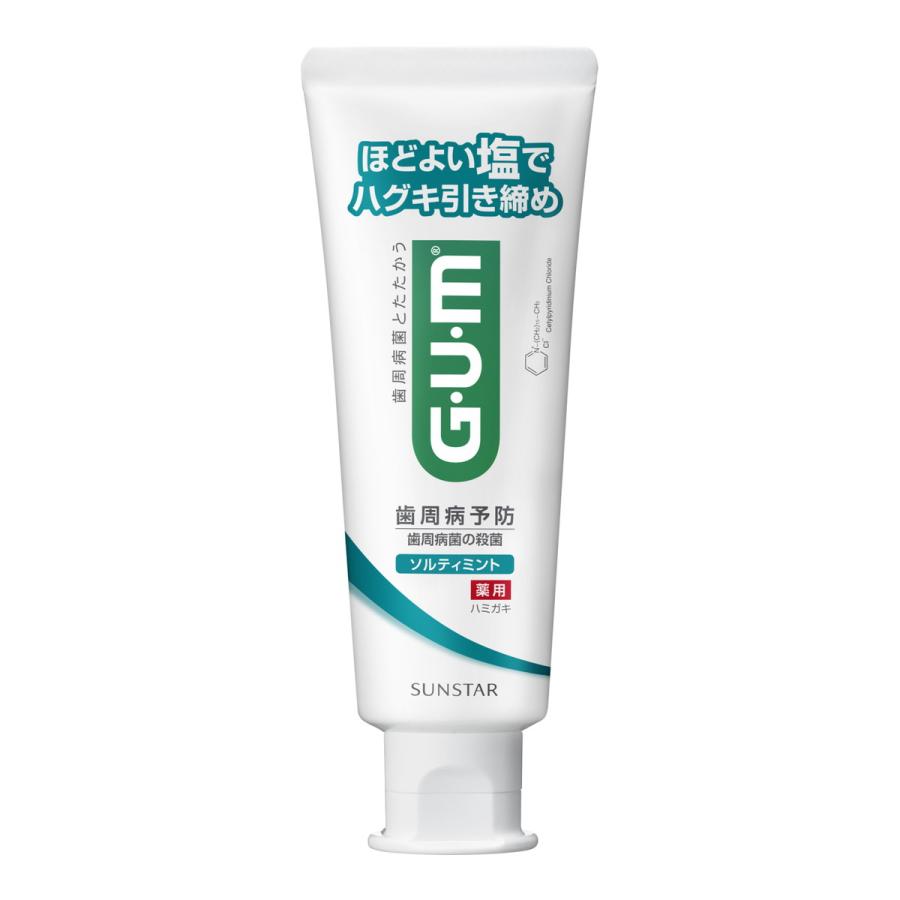 サンスター ガム（GUM） 薬用 デンタルペースト ソルティミント スタンディングタイプ 150g×48点セット (まとめ買い価格！)の画像