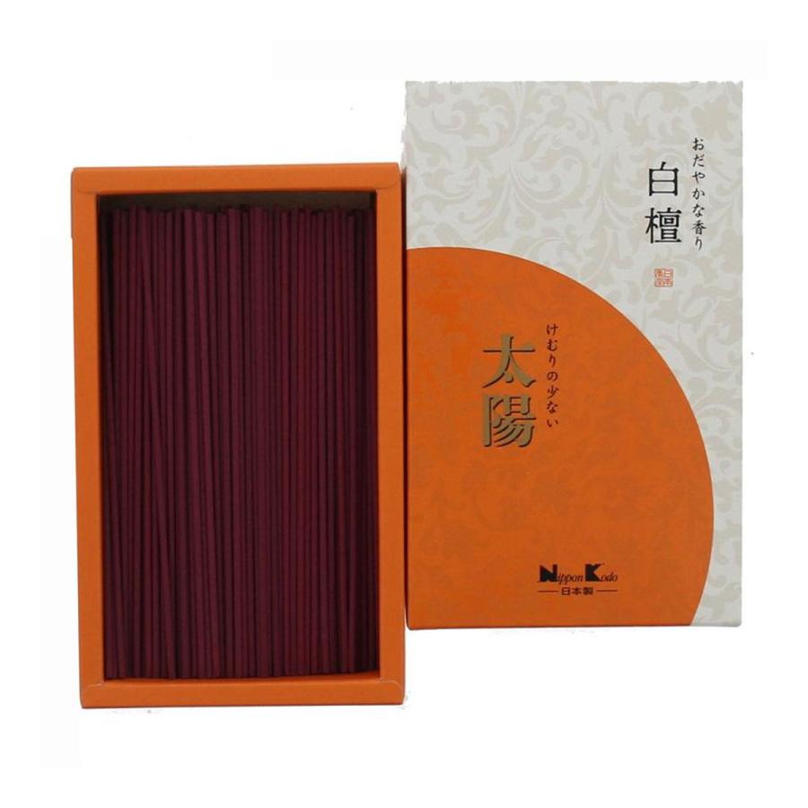 (送料無料・まとめ買い×50個セット)日本香堂 太陽 白檀 バラ詰 約100g_1