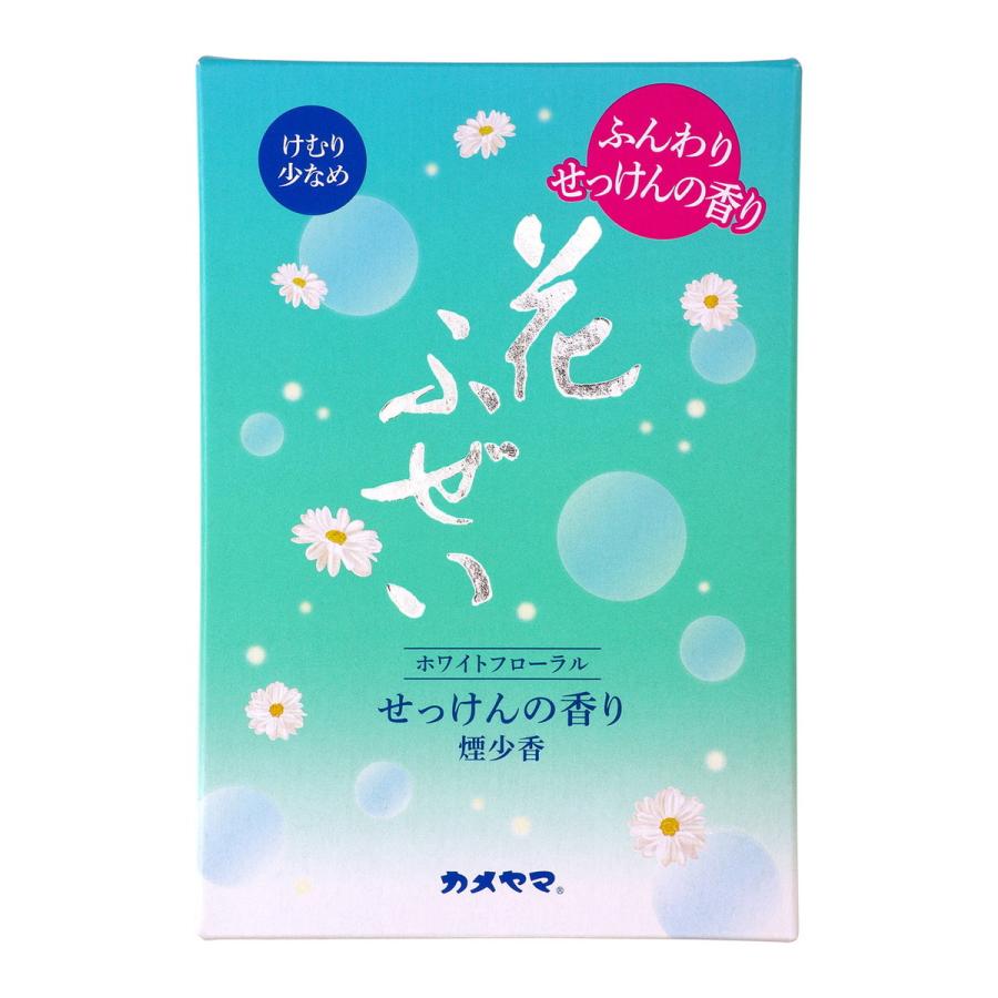 (送料無料・まとめ買い×60個セット)カメヤマ 花ふぜい せっけんの香り 煙少香 徳用 大型 220g 線香の画像