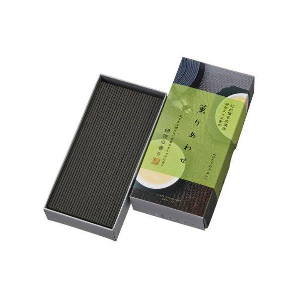 (送料無料・まとめ買い×60個セット)日本香堂 薫りあわせ 緑茶の香り 90G 線香の画像