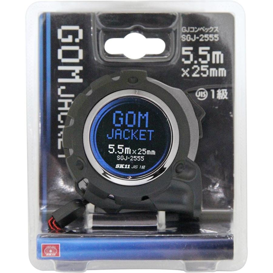 【送料無料・まとめ買い×60個セット】藤原産業 SK11 GJコンベックス SGJ-2555 5.5m × 25mm幅