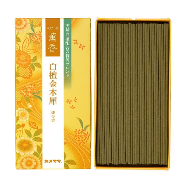 (送料無料・まとめ買い×80個セット)カメヤマ 花げしき 薫香 白檀金木犀 100g お線香_1