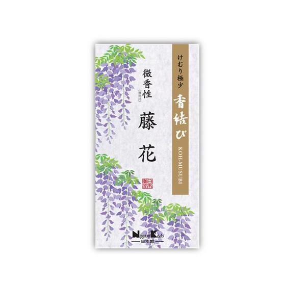 (送料無料・まとめ買い×100個セット)日本香堂 香結び 微香性 藤花 バラ詰 110g 線香の画像