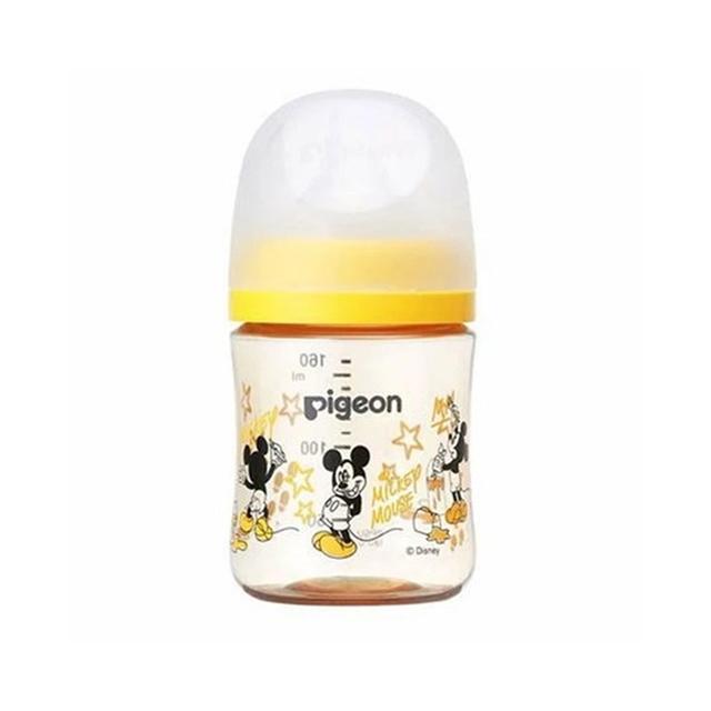 (送料無料・まとめ買い×5個セット)ピジョン 母乳実感 哺乳びん プラスチック Disney 160ml_1